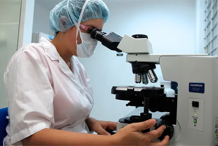 Análisis con microscopio